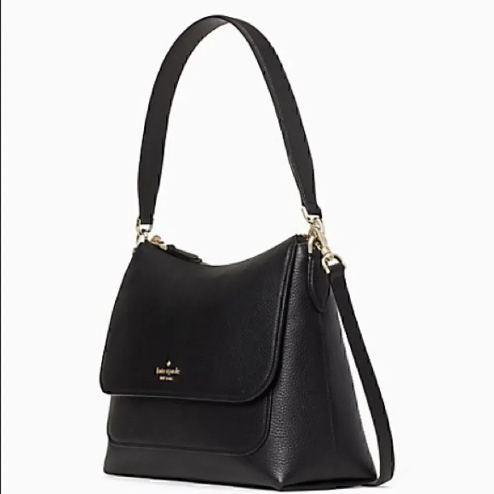 KATE SPADE melody flap pebbled leather shoulder bag crossbody bag nwt